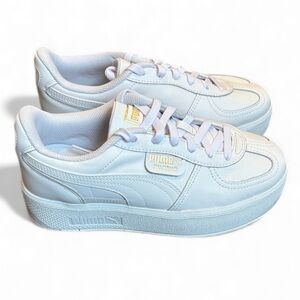 Puma Elevata Leather Sneakers Women’s 9 White Platform Sneakers NIB